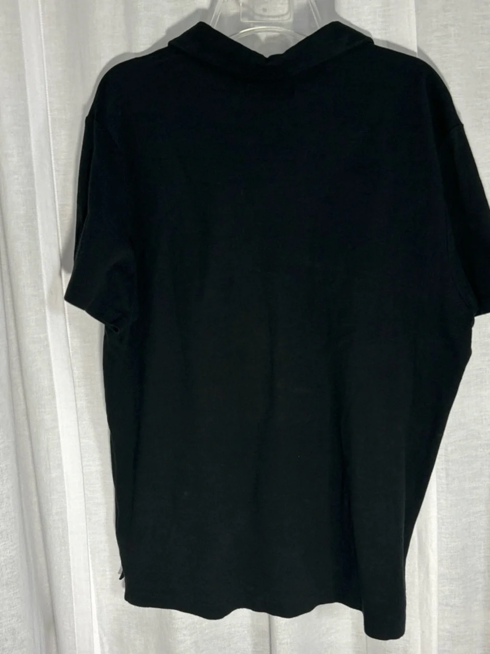 Banana Republic Men's Black Polo Shirt - Solid Black